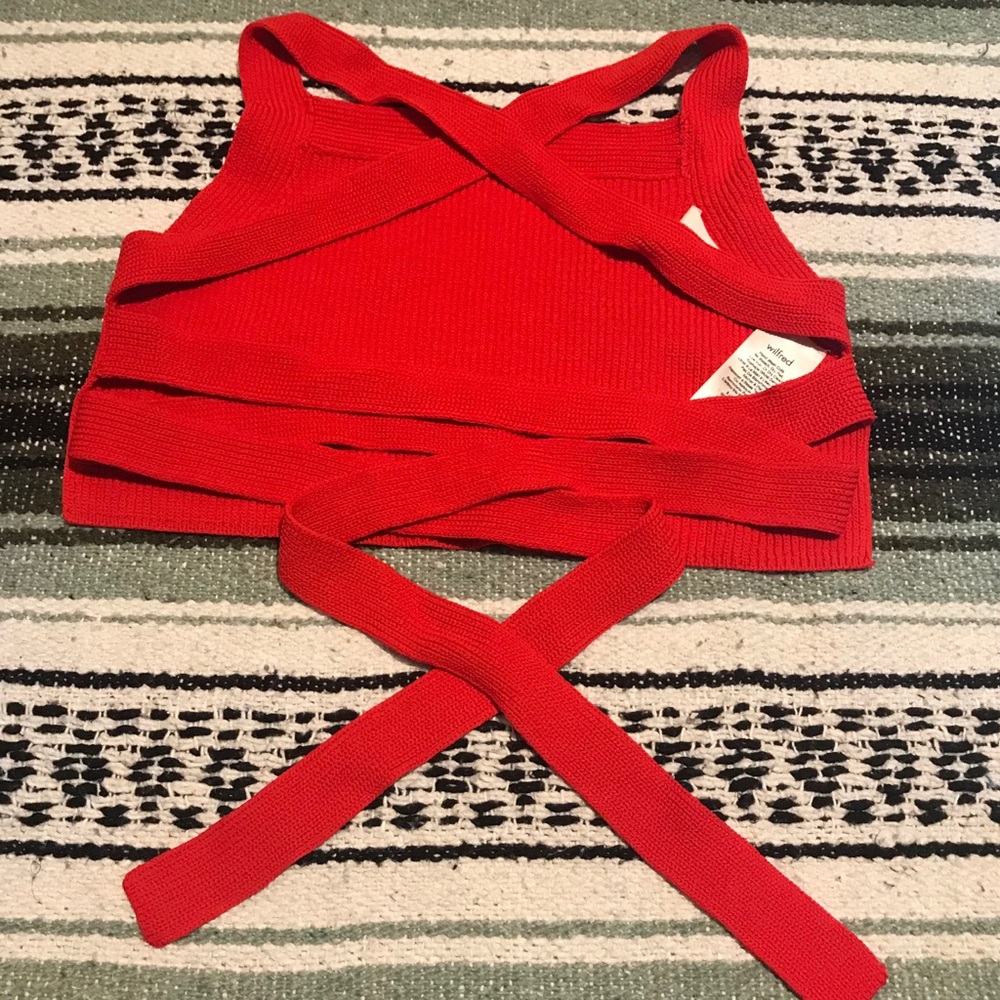 Wilfred cayenne knitted top